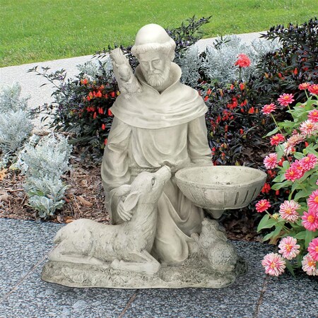 Design Toscano St. Francis Feeds the Animals Garden Statue EU40076